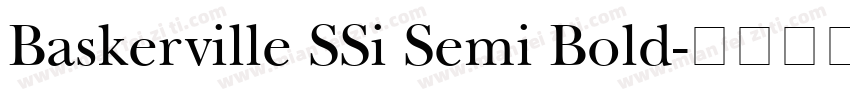 Baskerville SSi Semi Bold字体转换